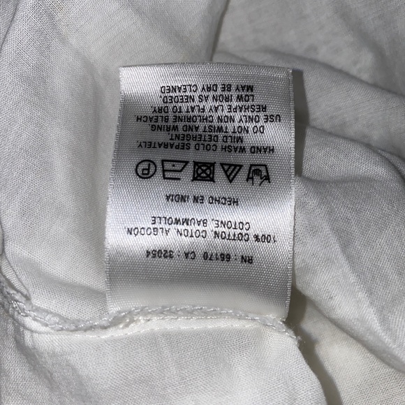 ‼️SALE‼️Anthropologie Leifnotes Mallorca White Eyelet Dress - Picture 10 of 14